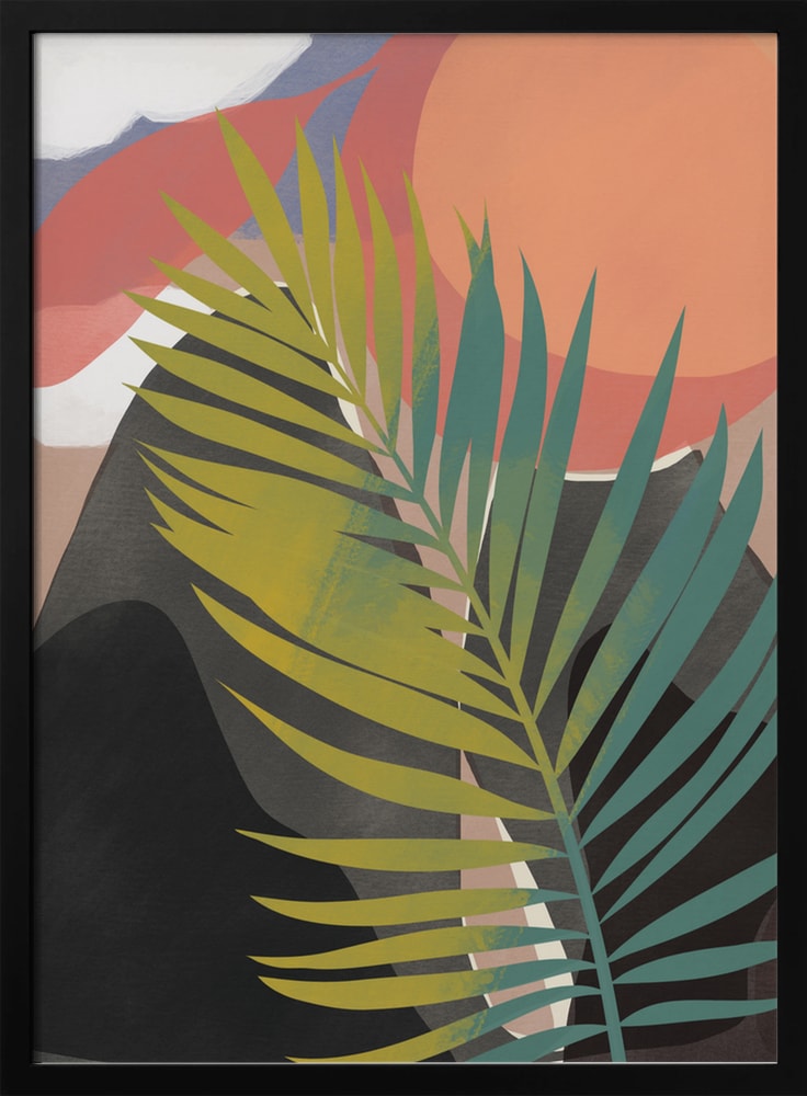 Abstract Palm Sunset