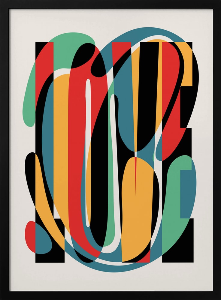 Colorful Love Typography