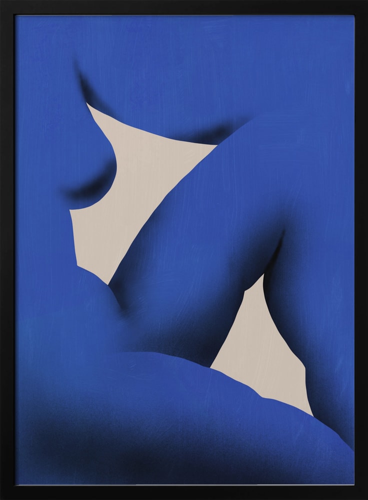 Serene Blue Figure