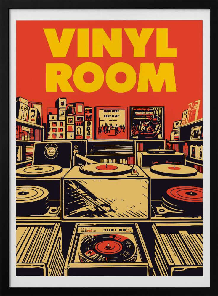 Vinyl Room Art Print