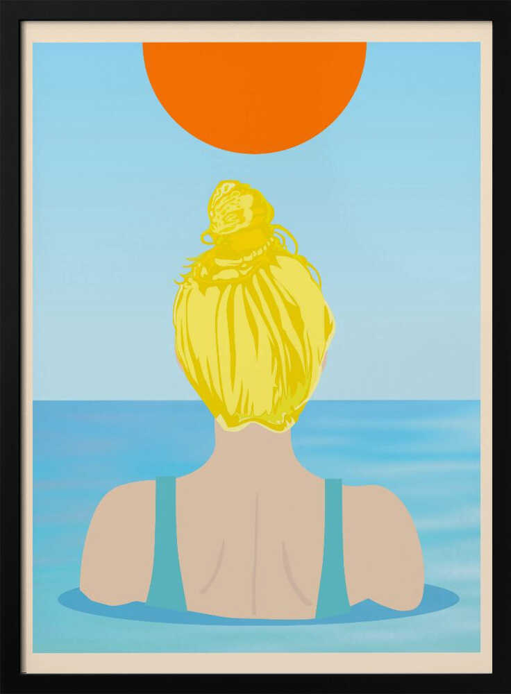 Into Water (Blonde) Art Print