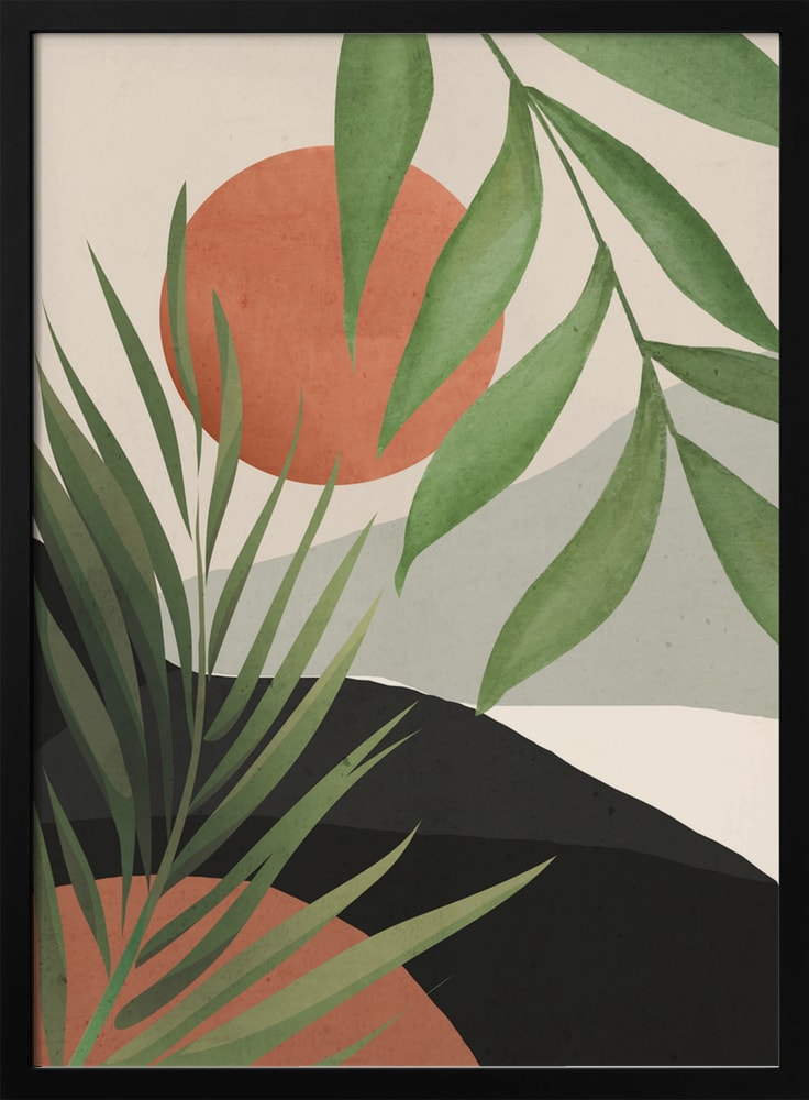 Abstract Desert Palms