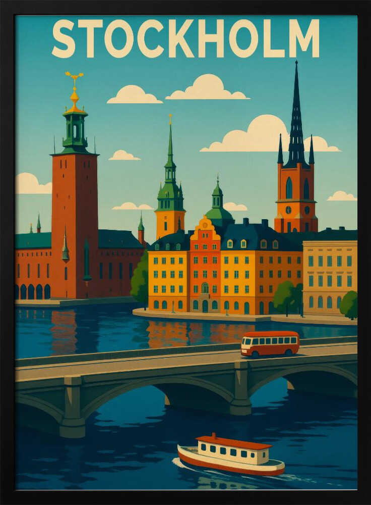 Stockholm Travel Art