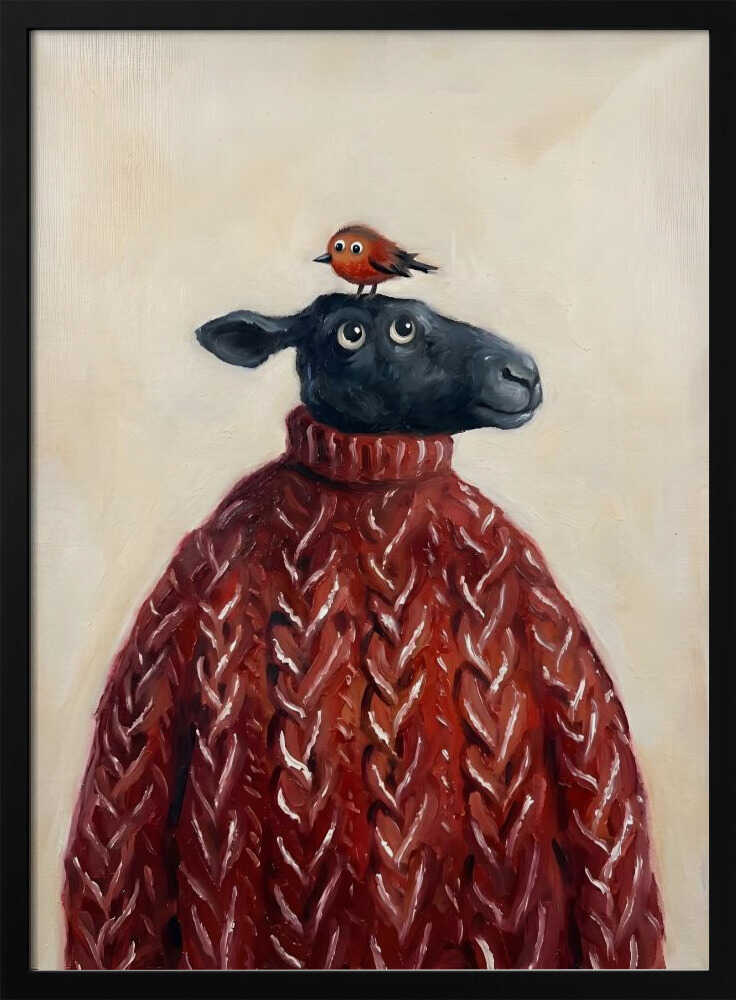 Cozy Sheep And Bird