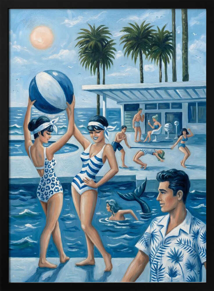 Retro Poolside Fun