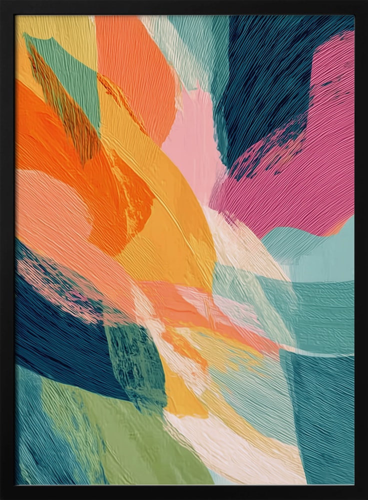 Vibrant Abstract Brushstrokes