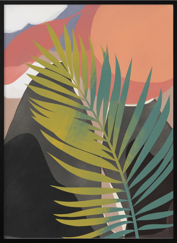 Abstract Palm Sunset