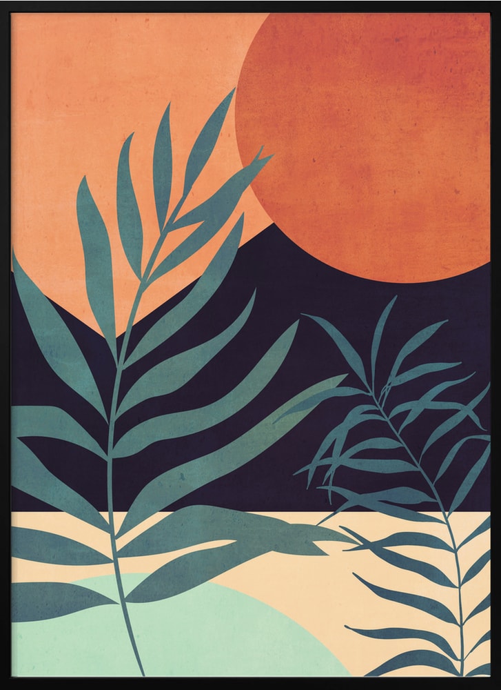 Desert Palm Sunset