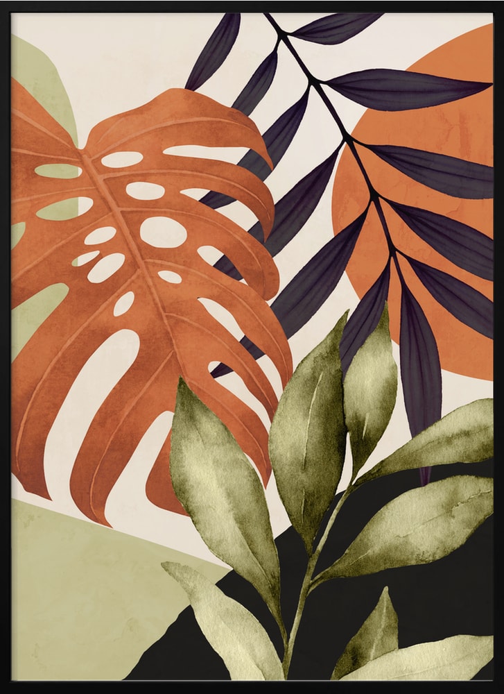Earthy Tropical Leaves