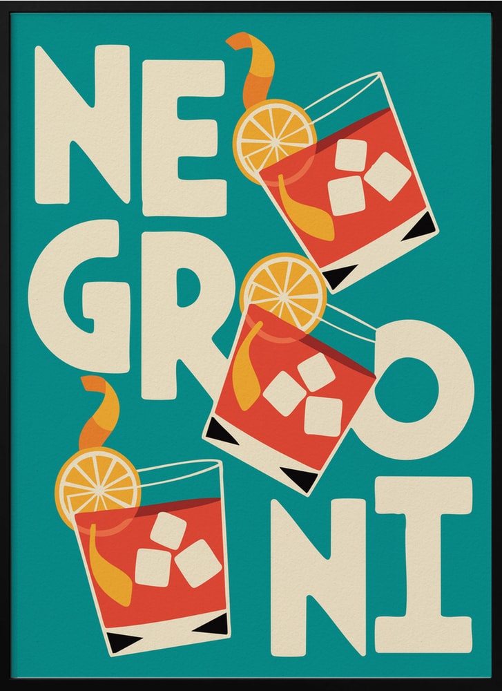 Retro Negroni Cocktails