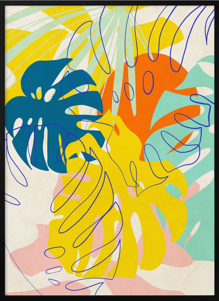 Vibrant Tropical Monstera