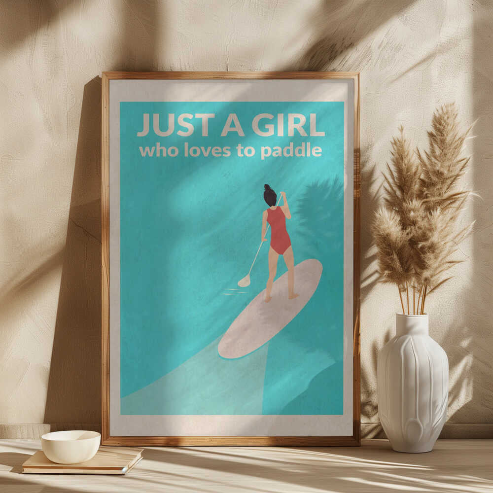Just a Girl Who Loved To Paddle (brunette)