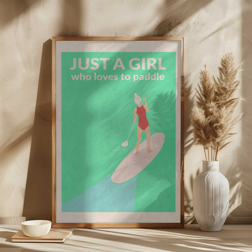 Just a Girl Who Loved To Paddle (grey)