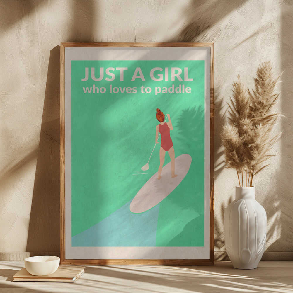 Just a Girl Who Loved To Paddle (redhead)