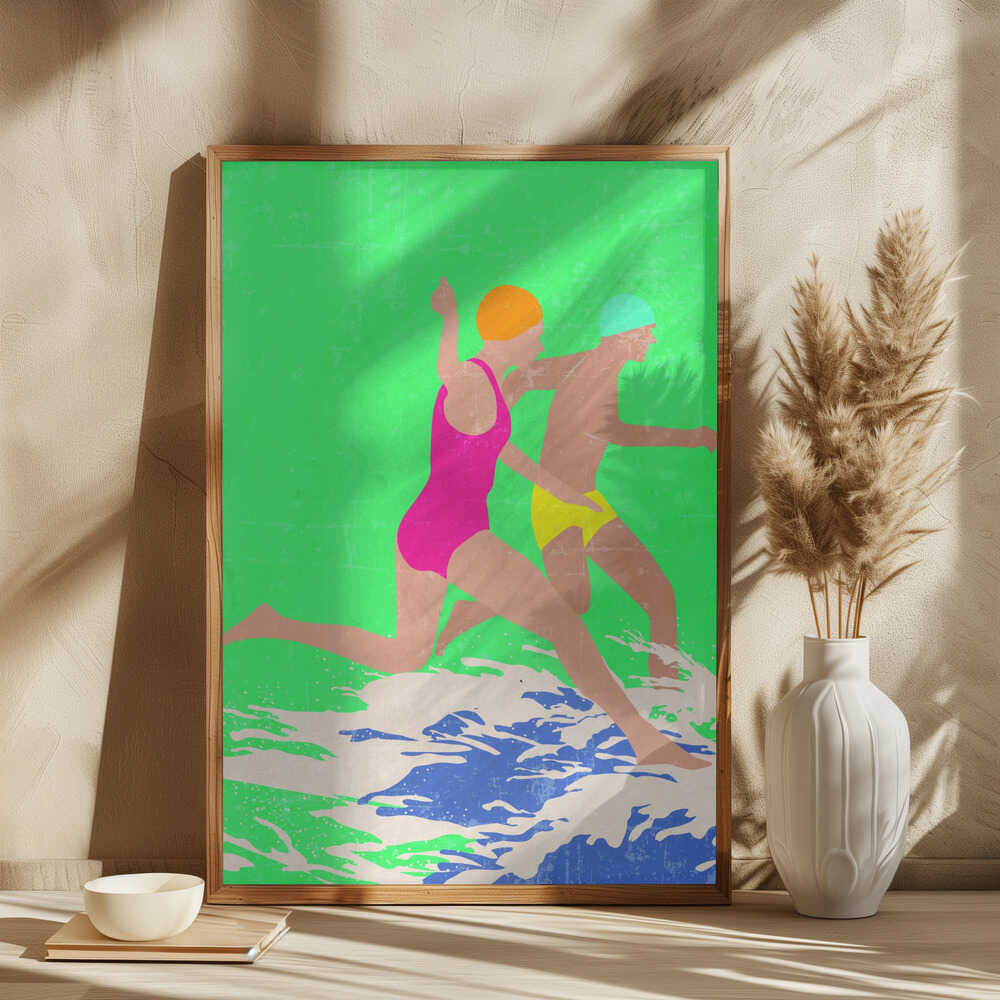 Running Swimmers (green)