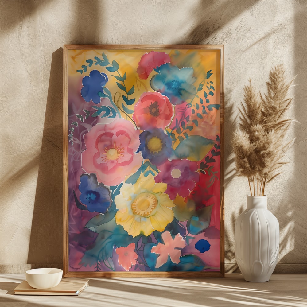 Vibrant Watercolor Bouquet