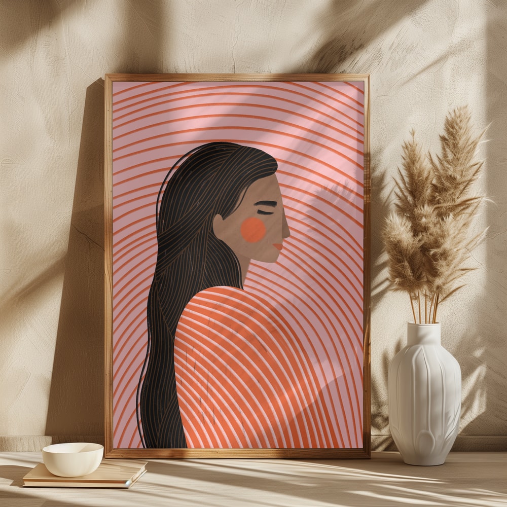 Peaceful Woman Profile