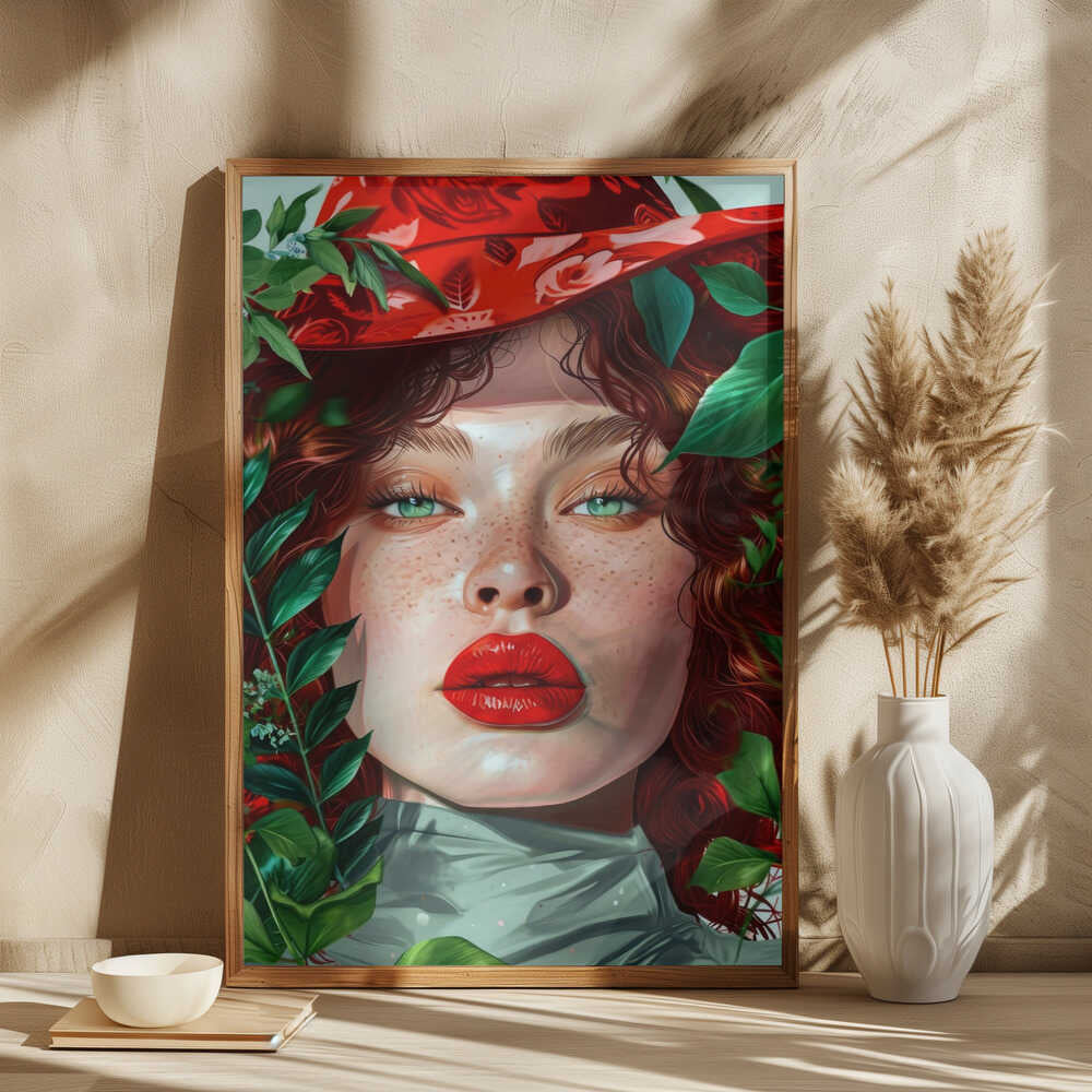 Woman With Green Eyes portrait