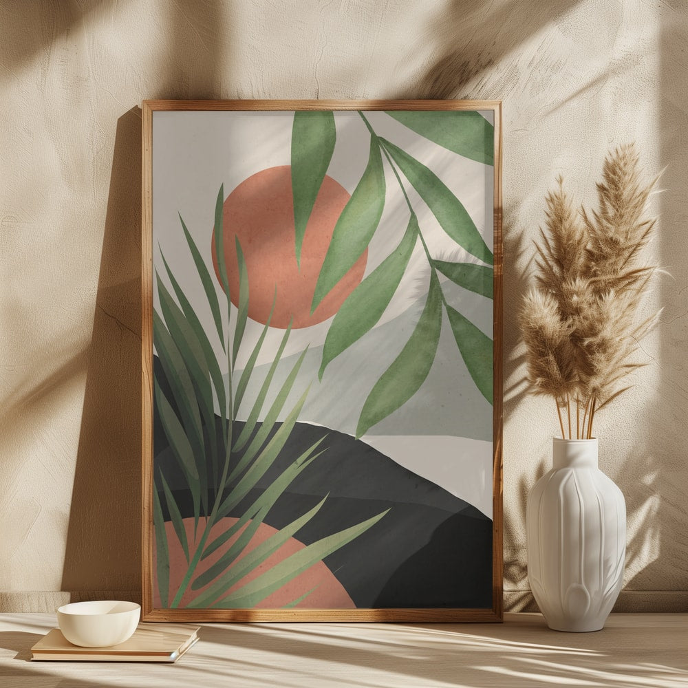 Abstract Desert Palms