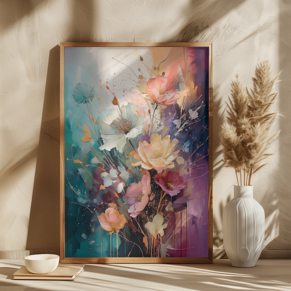 Colorful Painterly Flowers