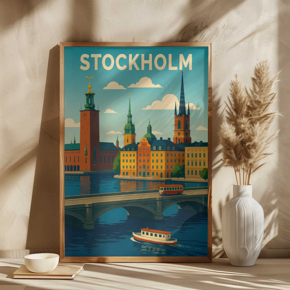 Stockholm Travel Art