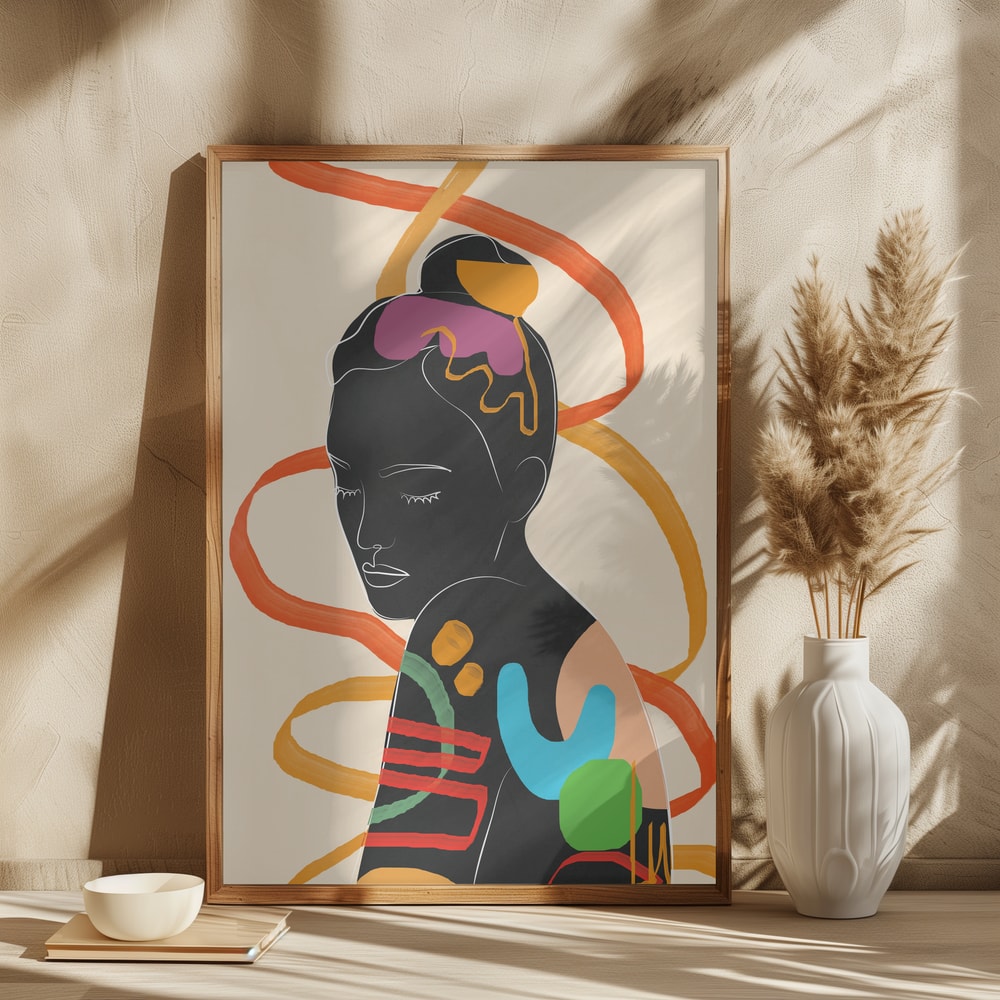 Serene Abstract Woman