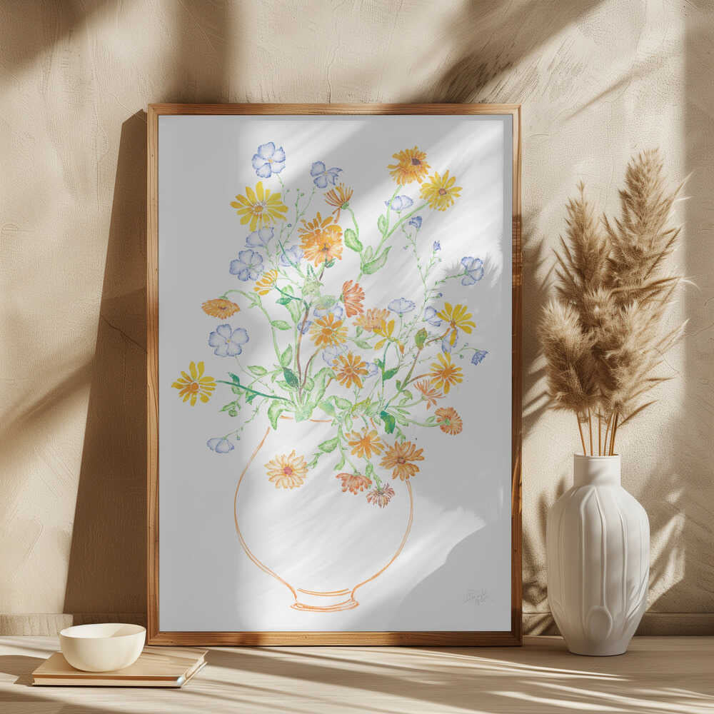 Vibrant Vase of Flowers