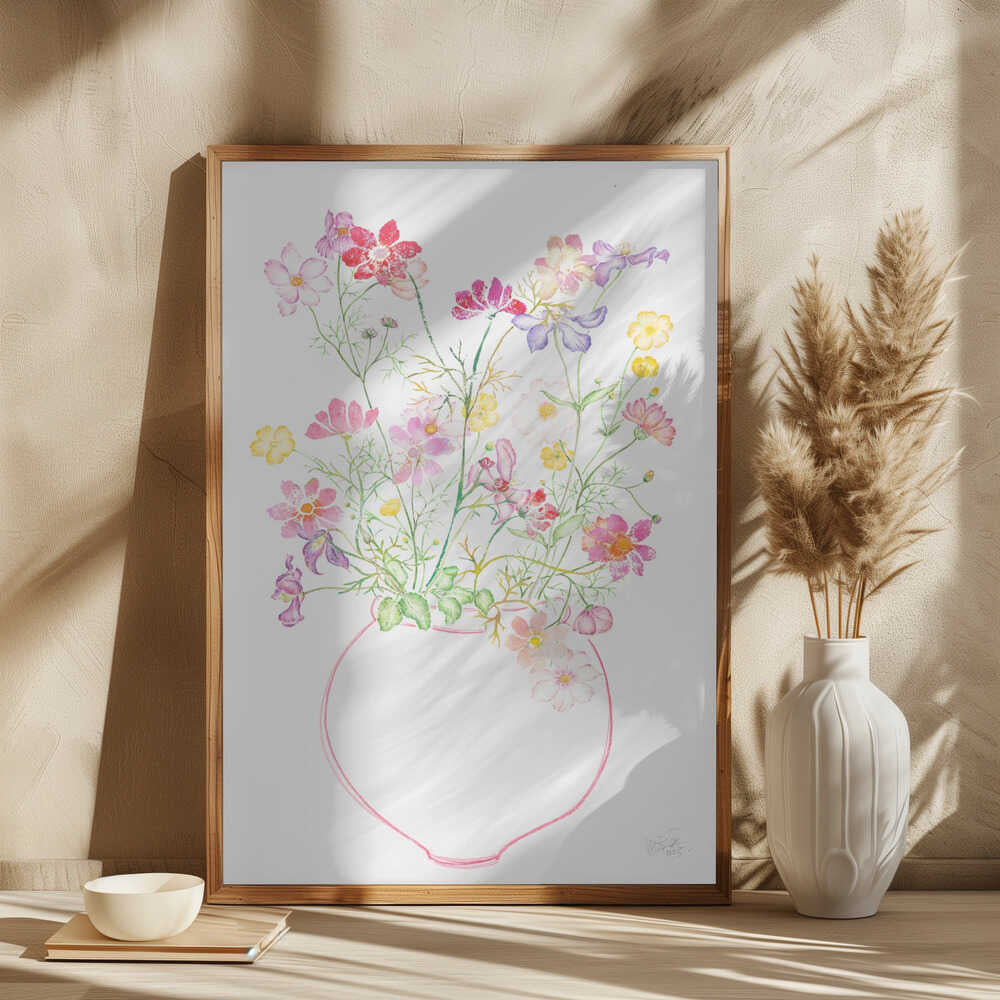 Colorful Watercolor Bouquet
