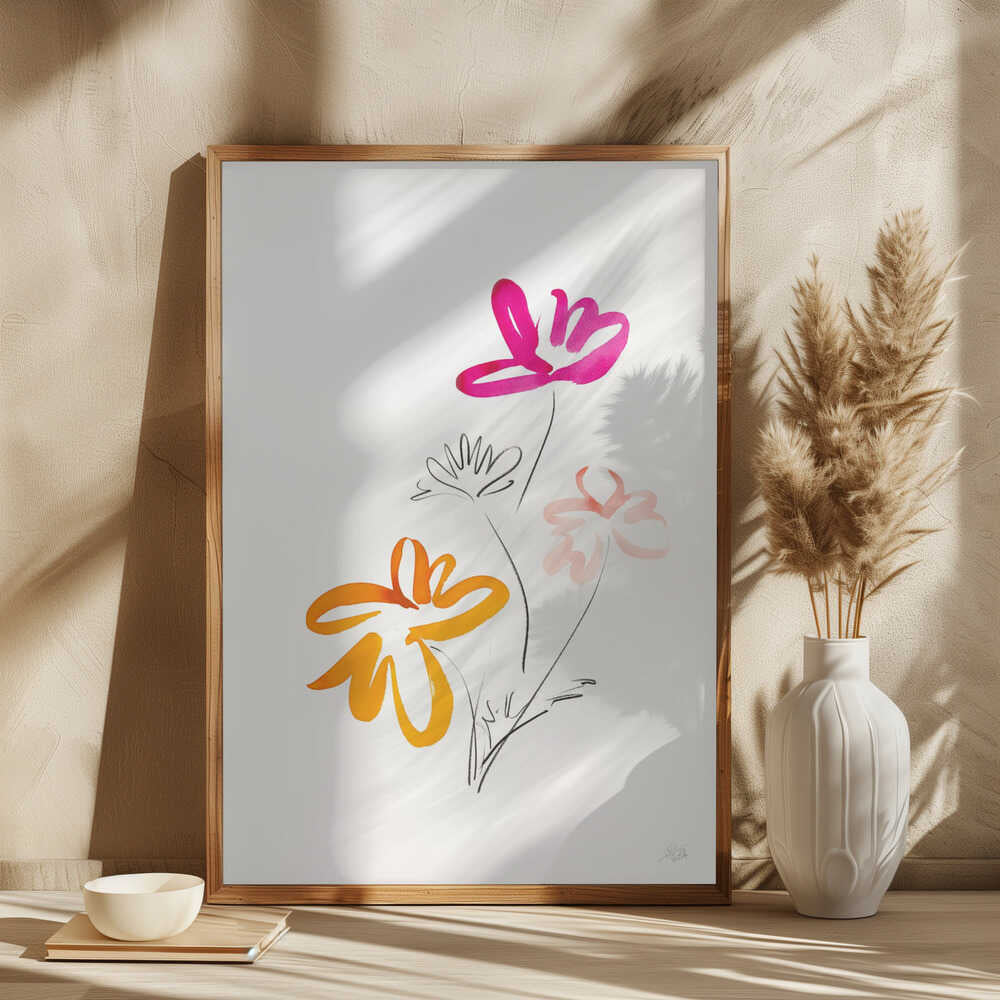Vibrant Abstract Blooms