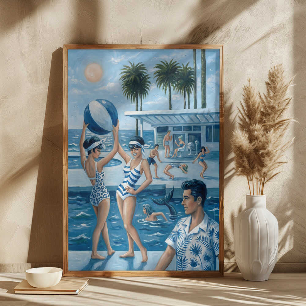 Retro Poolside Fun