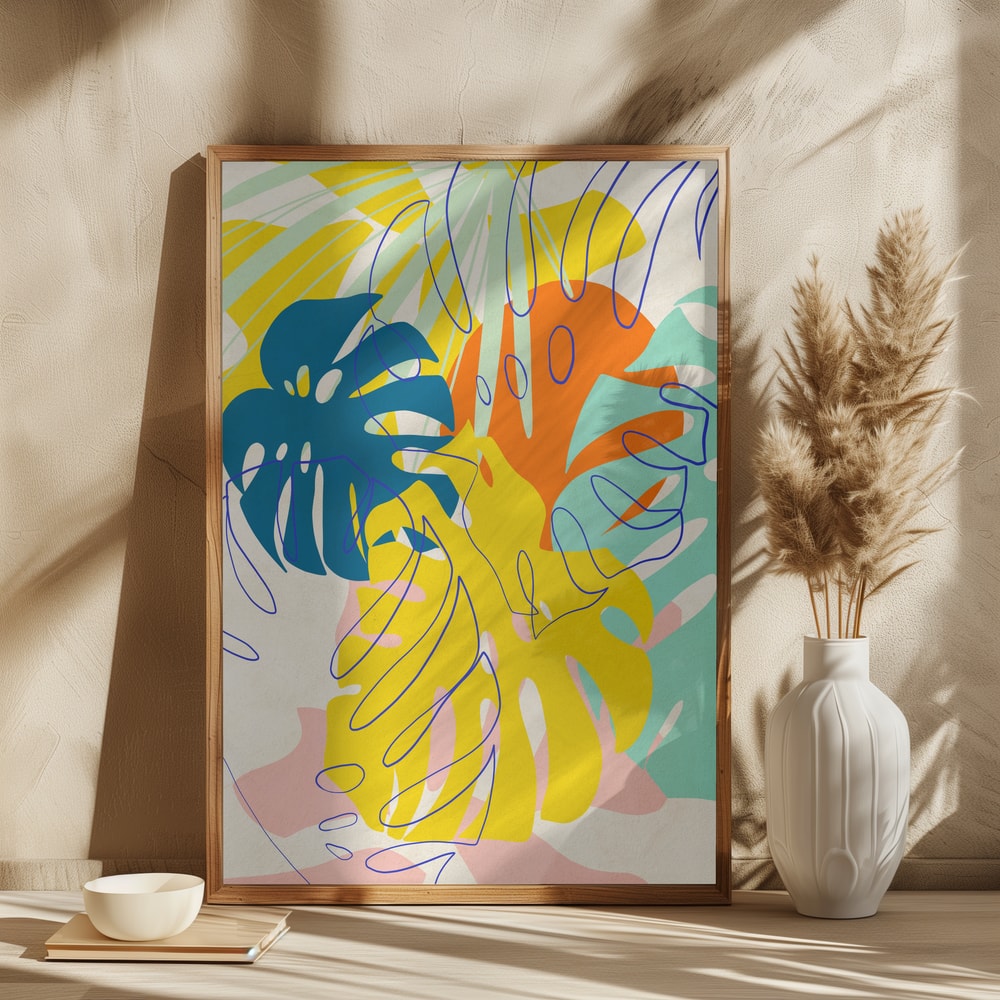 Vibrant Tropical Monstera