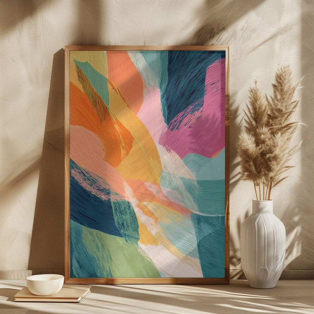 Vibrant Abstract Brushstrokes