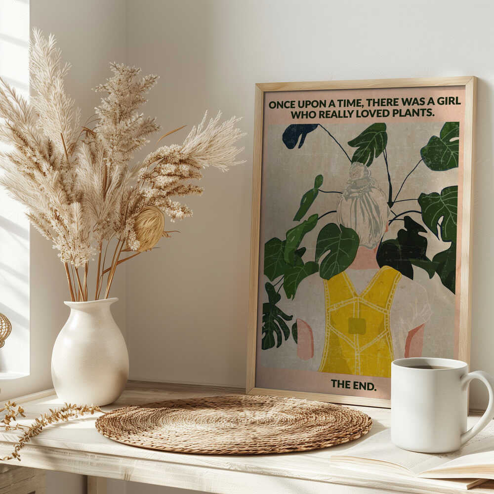 Plant Girl (grey:vintage)