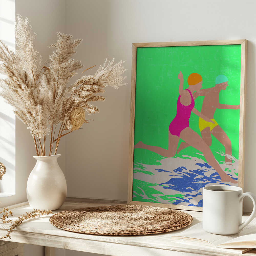 Running Swimmers (green)