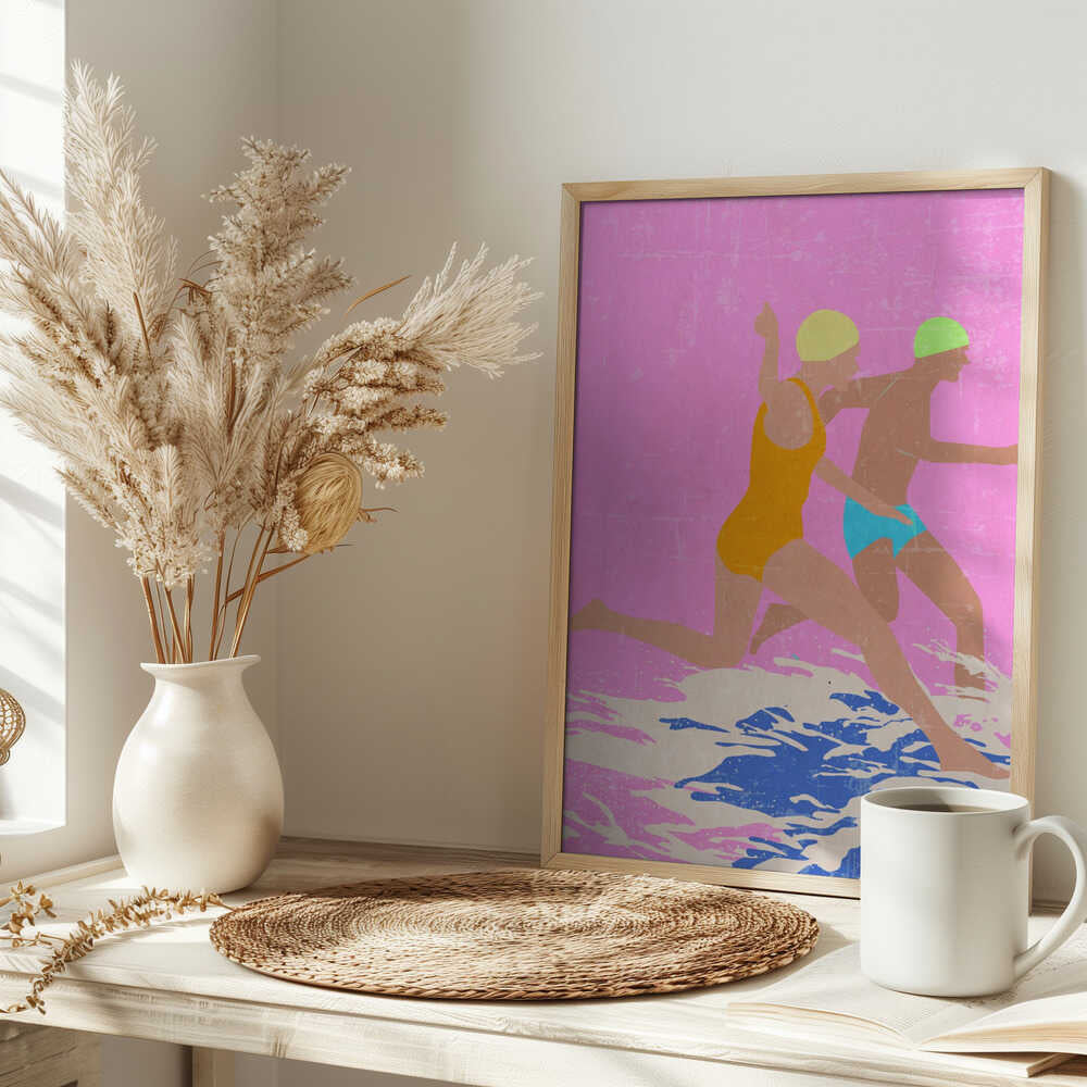 Running Swimmers (pink)
