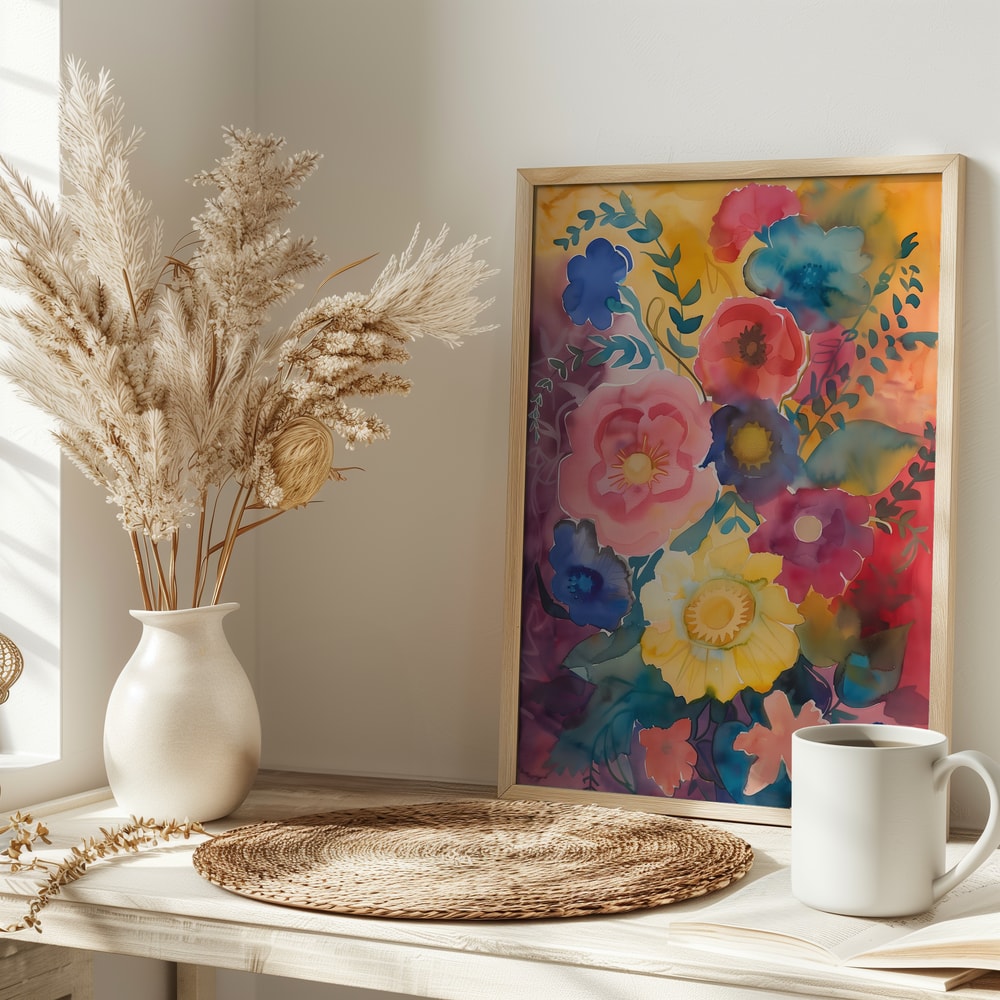 Vibrant Watercolor Bouquet
