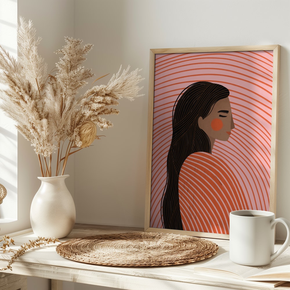 Peaceful Woman Profile