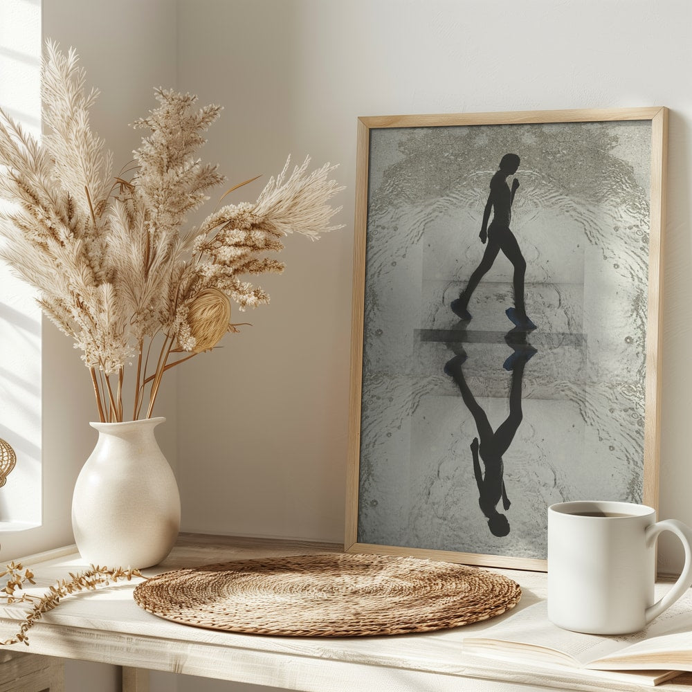 Serene Walking Reflection