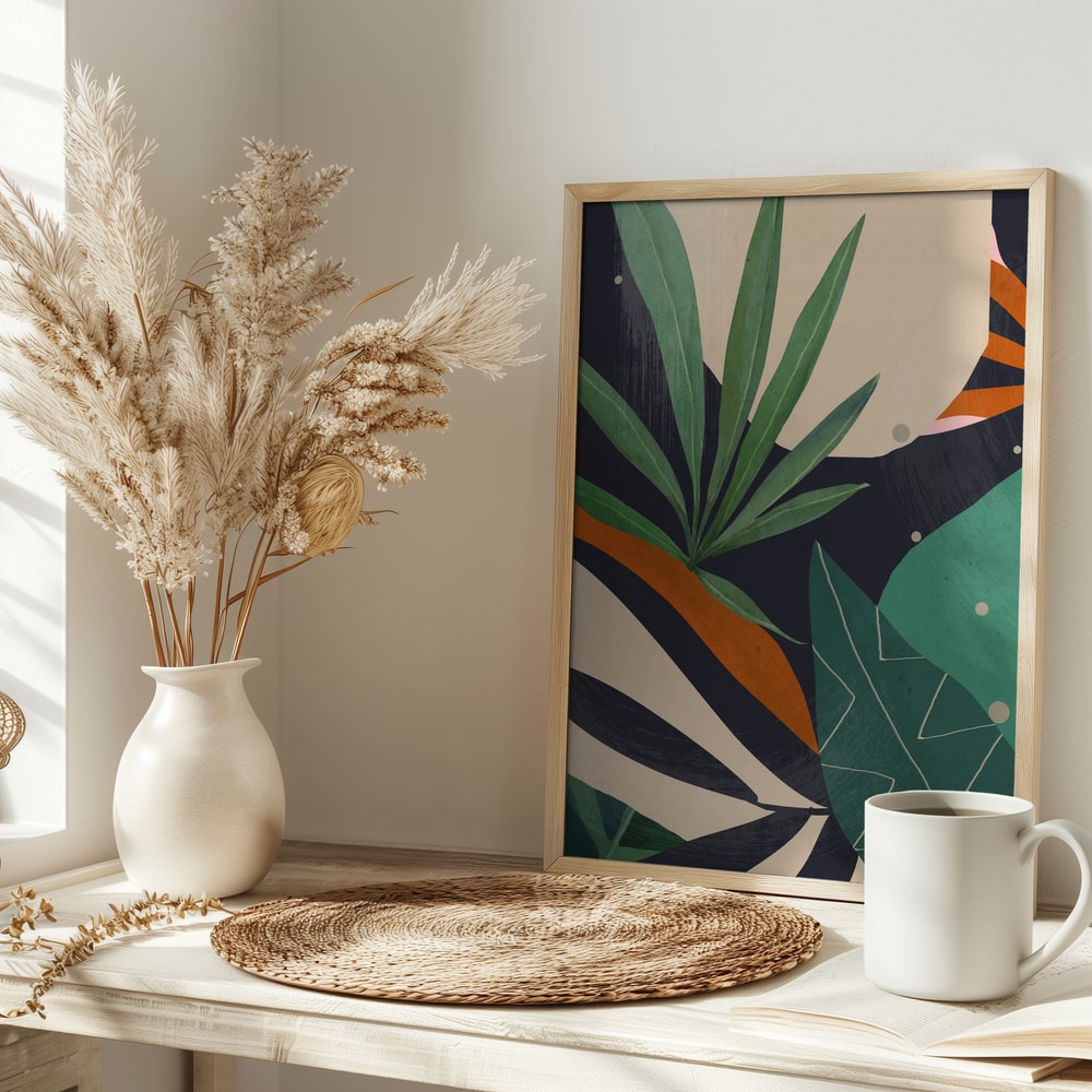 Tropical Abstract Leaves