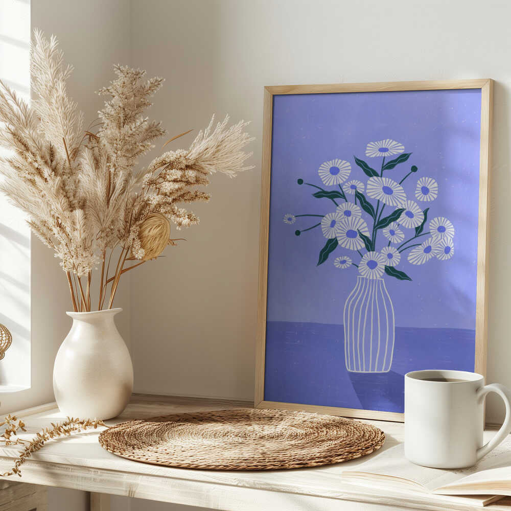 Flowers In Blue