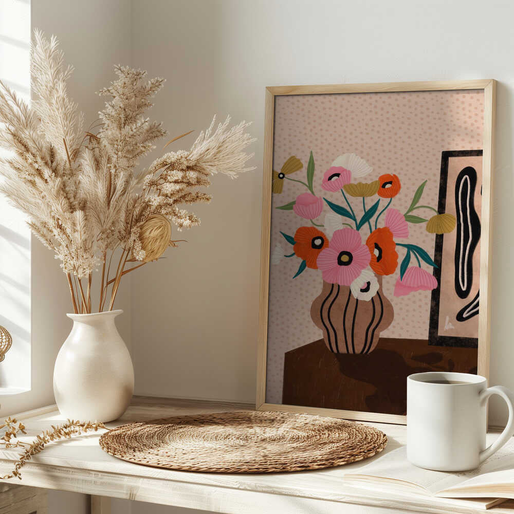 Flowers On Sideboard