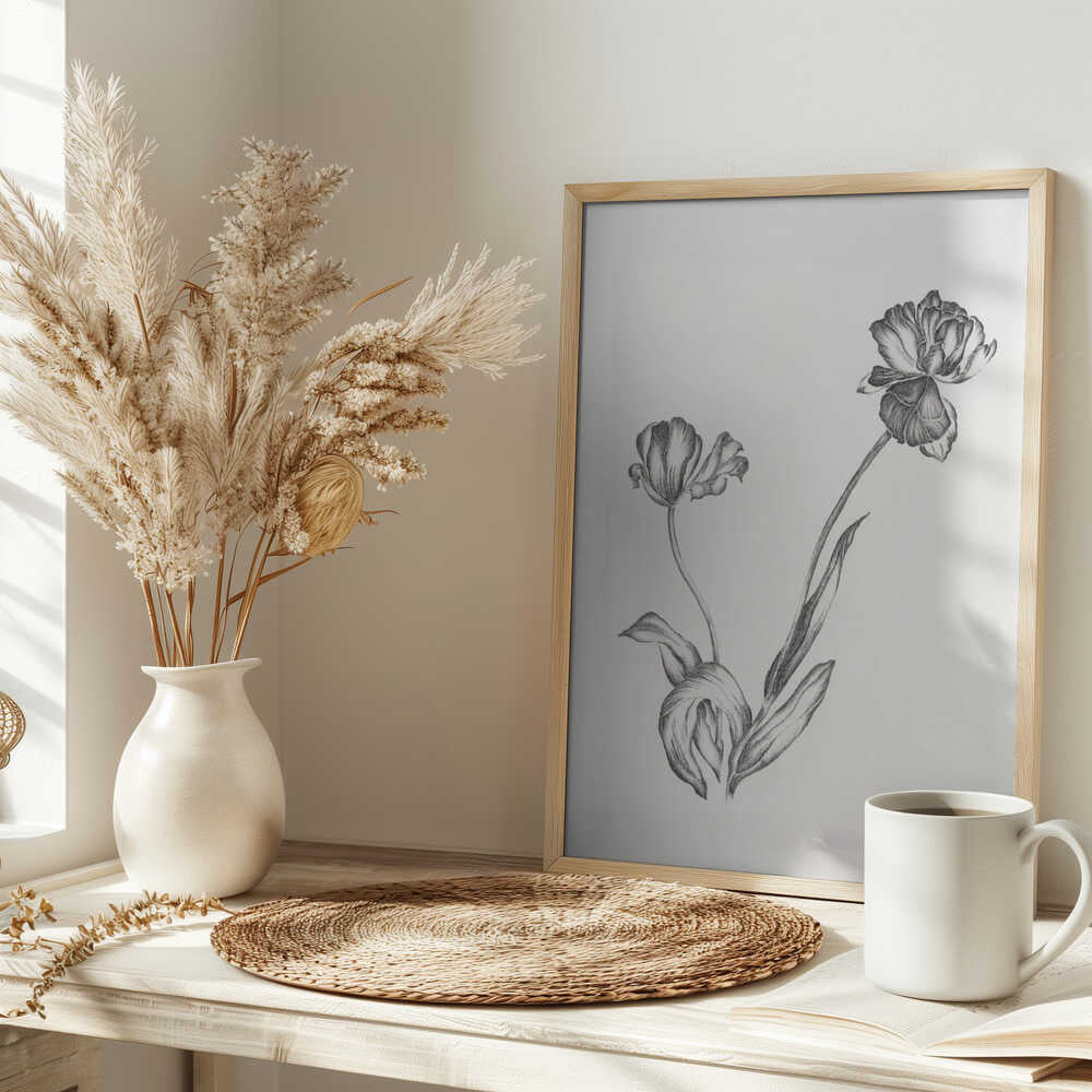 Graceful Botanical Tulips