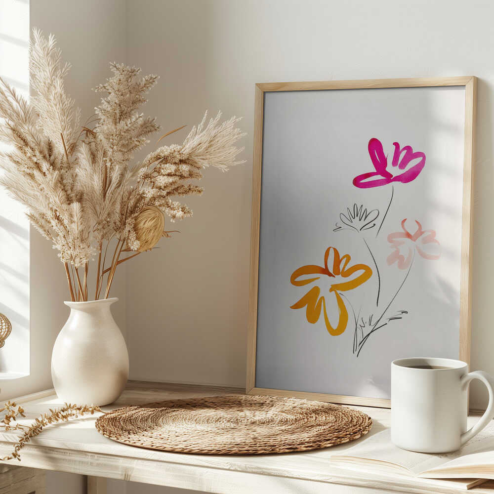 Vibrant Abstract Blooms