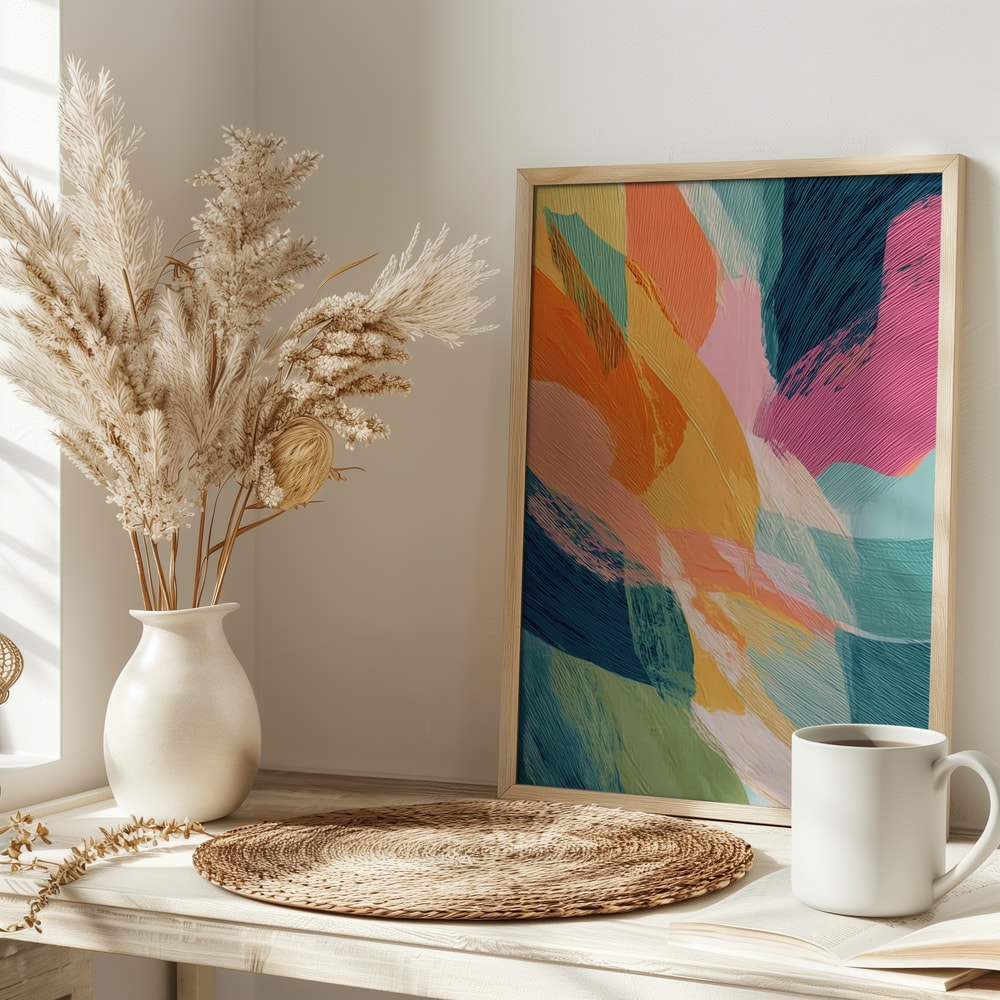 Vibrant Abstract Brushstrokes