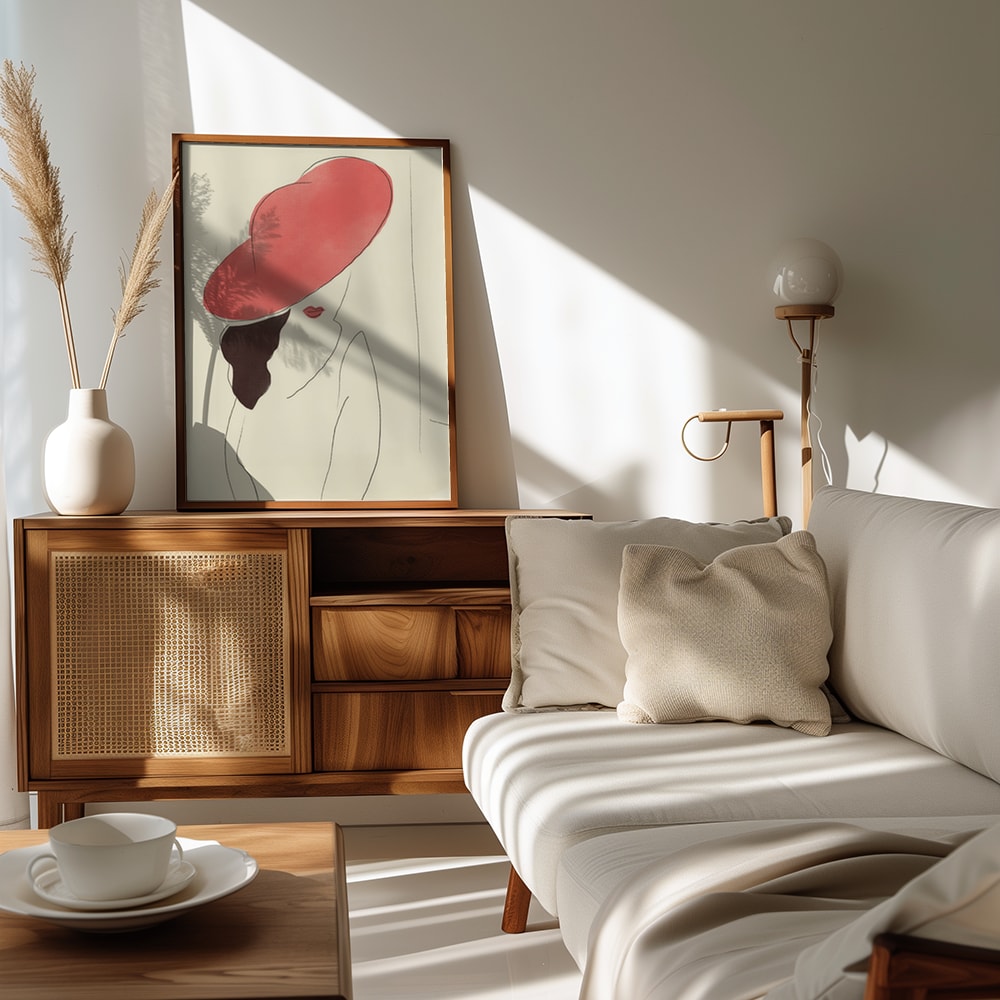 Elegant Red Hat Lady