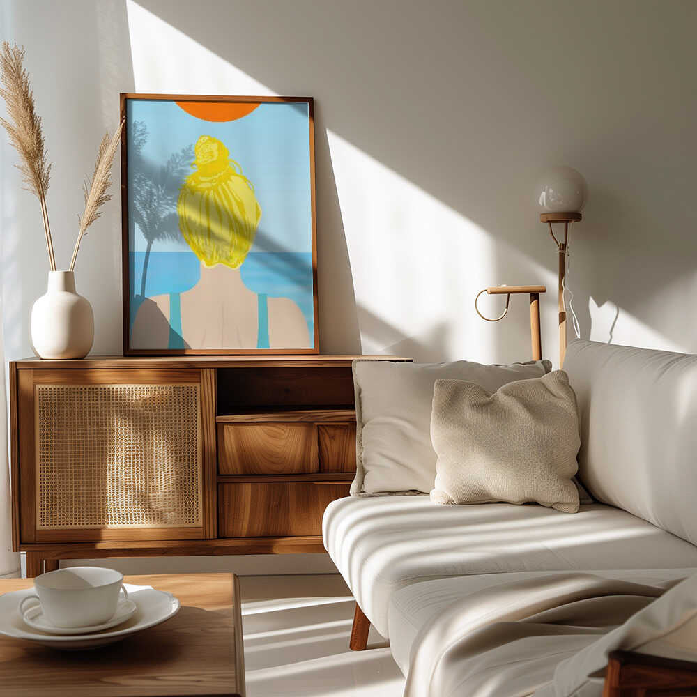 Into Water (Blonde) Art Print