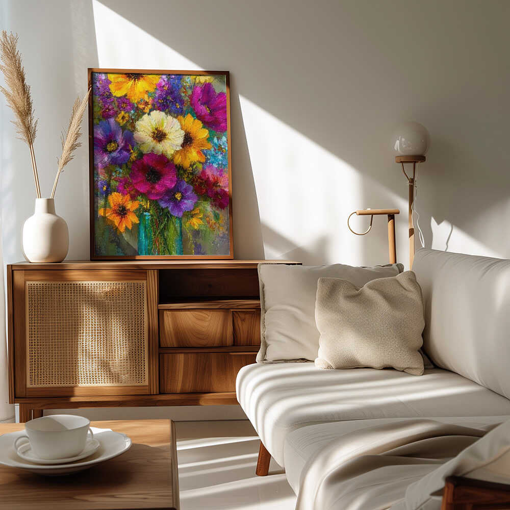 Evergreen Green Painterly Florals 2