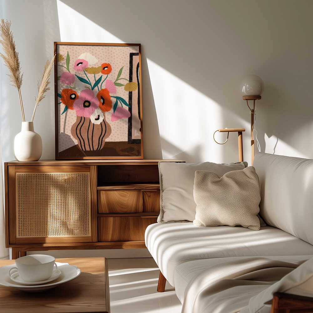 Flowers On Sideboard