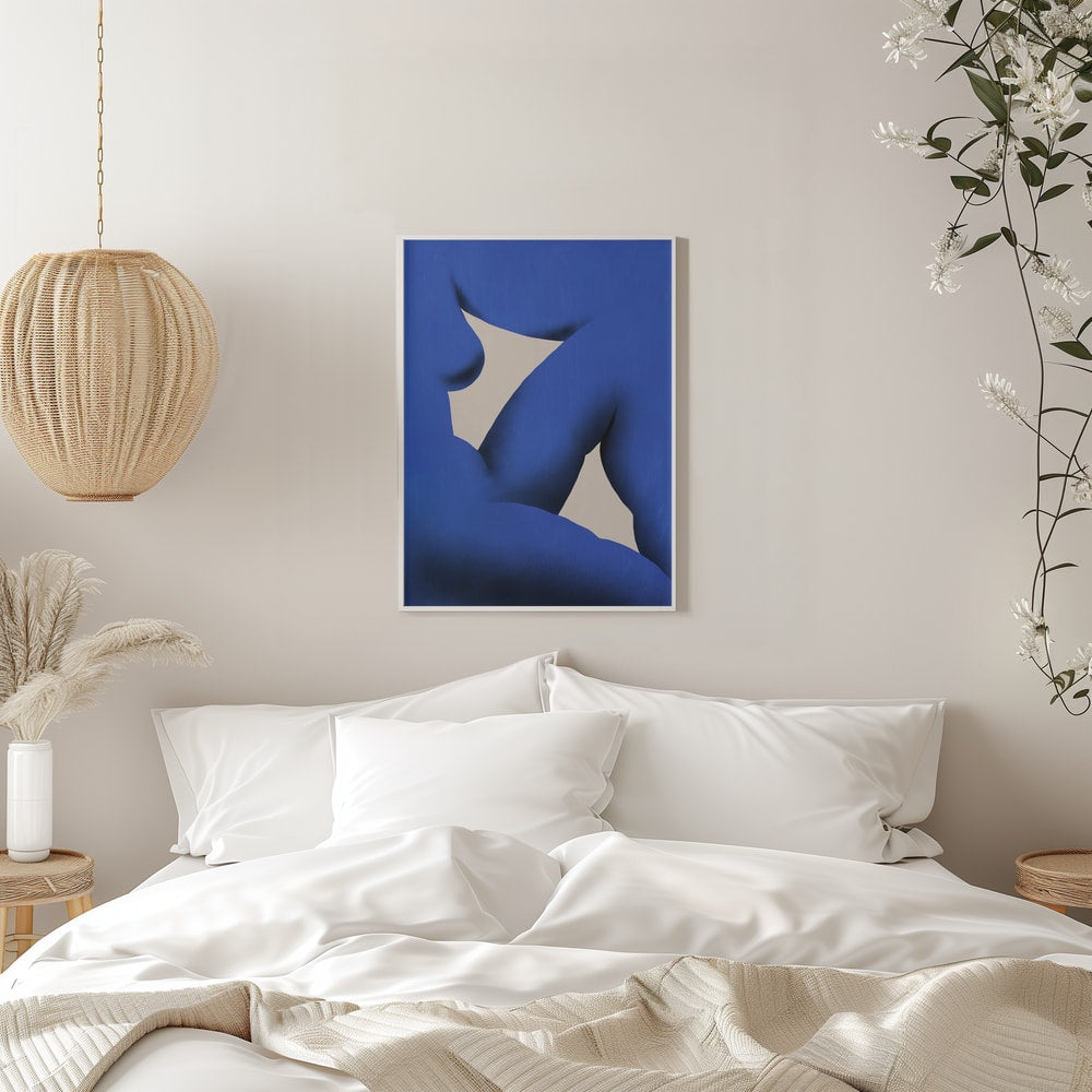 Serene Blue Figure