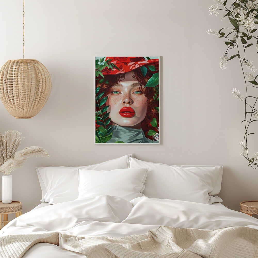 Woman With Green Eyes portrait